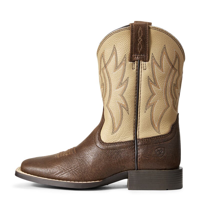 Ariat Pace Setter Kahverengi / Bej Rengi Western Csizma Çocuk (26689-273)